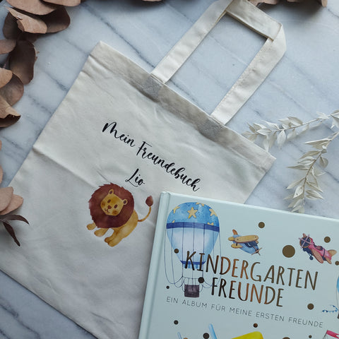 Kindertasche für das Freundebuch -personalisiert-