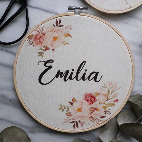 Stickrahmen Blumen Emilia